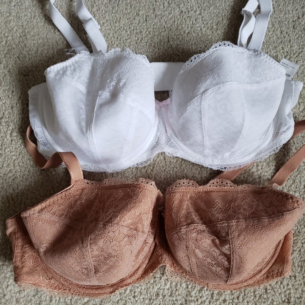 Freya Fancies Half cup bras 36E (lot of 2)